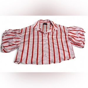 Pink Striped Women's Blouse